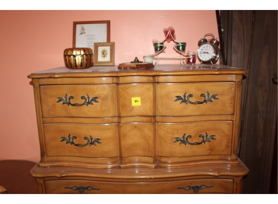 Tall Dresser W/ Contents - 6 Drawers - Good Condition!! - Item# 041