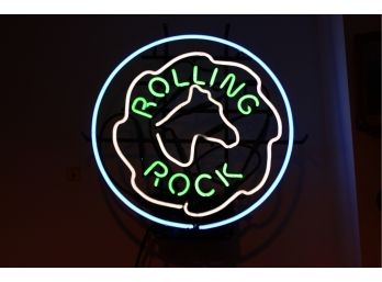 Vintage Rolling Rock LED Sign - Good Condition!! - Item# 009