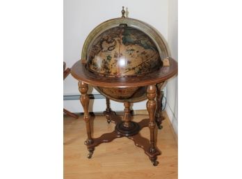 Antique Globe Bar - Man Cave Or She Shed Ready - Made In Italy! - Item #008 LVRM
