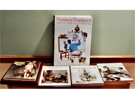 NORMAN ROCKWELL Artist & Illustrator-Signed By Son Thomas Rockwell- Lot Of 5 - GOOD CONDITION!! Item#66 BSMT