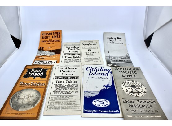 Antique & Vintage Schedule Brochures - 1917 Hudson Navigation Company & MORE!! Item #399 BOX