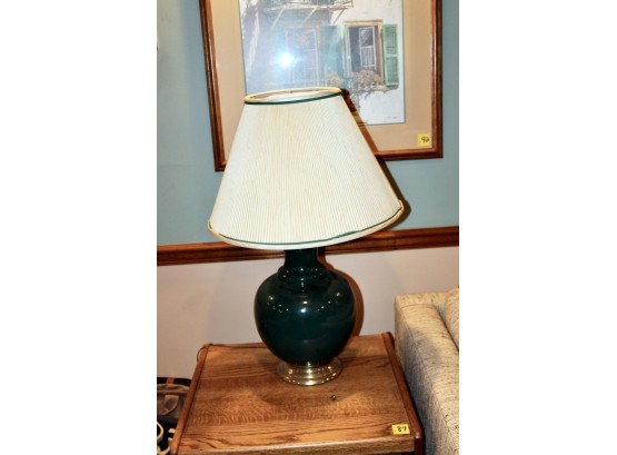 80's Vintage Brass Lamp W/ Shade!! Item#95 BSMT