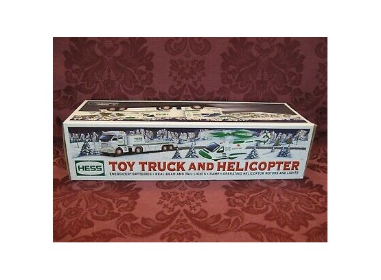 HESS 2006 Toy Truck & Helicopter - TRUCK & HELICOPTER INCLUDED - GOOD CONDITION!! Item #188 BSMT
