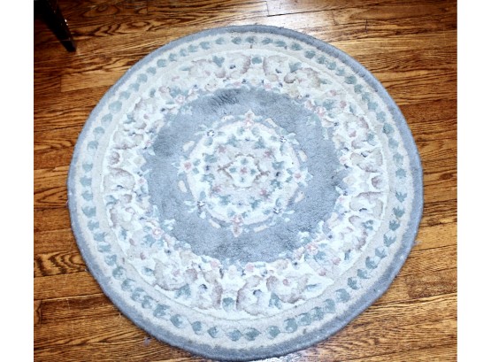 Vintage Small Round Rug - GOOD CONDITION!! Item #46 BR1