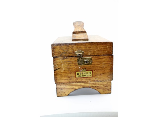 Vintage Griffin Shine Master Box W/ Shoe Polish, Brush & MORE!! Item#405 DR