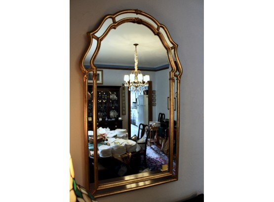 Gold Wall Mirror - GOOD CONDITION!! Item #262 DR