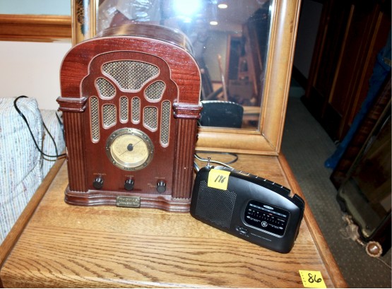 THOMAS American Series Radio Model4IIA & Portable 2 Band Radio Receiver - WORKS!! Item #196 BSMT