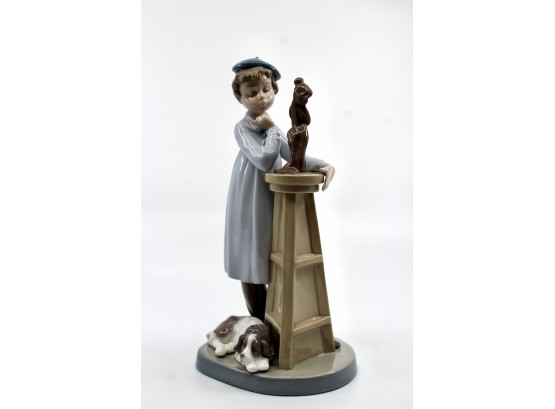 LLADRO No. 5358 'Little Sculpture' By Antonio Ramos - NO CRACKS - RETIRED!! Item #306 LR