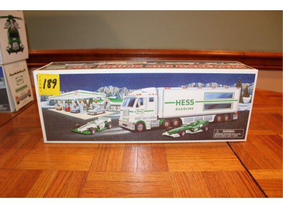 HESS 2003 Toy Truck & Race Car - TRUCK & RACE CAR INCLUDED - GOOD CONDITION!! Item #189 BSMT