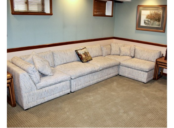 Vintage Four Piece Sectional Sleeper Sofa W/ Four Pillows - GOOD CONDITION!! Item#88 BSMT