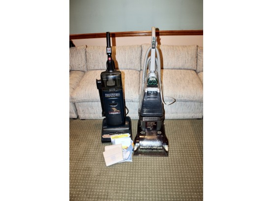 HOOVER Steam Vac & Wide Path & Hoover Power Drive Vacuum Cleaner W/ Bags Included - POWERS ON!! Item#96 BSMT
