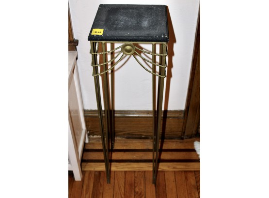 Metal & Wood Plant Stand - GOOD CONDITION!! Item #201 LR