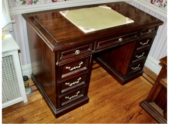 DREXEL Solid Wood Seven Drawer Working Desk - BUILT TO LAST - GOOD CONDITION!! Item #23 BR3