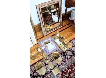 DECORATIVE VINTAGE Wall Mirrors - ASSORTED SIZES - GREAT LOT!! Item #374 DR