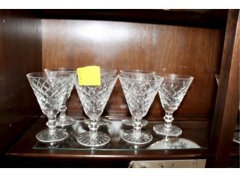 WATERFORD Wine Glasses - Lot Of 7 - GOOD CONDITION!! Item #228 DR