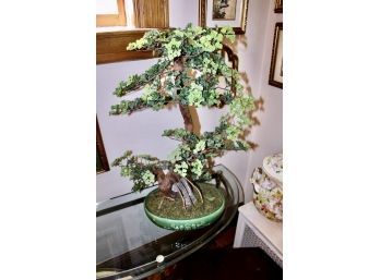 Artificial Bonsai Tree & Artificial Hanging Plant - LOT OF 2 - GREAT CONDITION - LOOKS LIFE LIKE! Item #364 LR