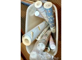 Wall Paper W/ Plastic Container - Mixed Lot!! Item#61 BSMT