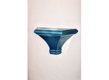 VINTAGE Porcelain Classy Blue Wall Shelf - BEAUTIFUL ACCENT OF COLOR IN ANY ROOM!! Item #359 LR