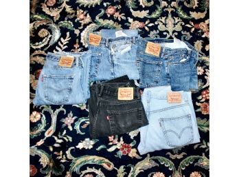 VINTAGE Retro Levis Jeans - Lot Of 5 - GREAT SET OF JEANS!! Item#389 LR