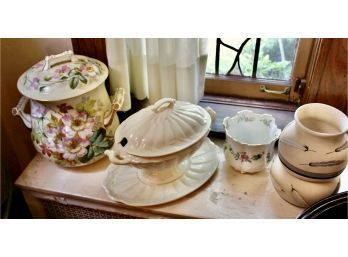 DECORATIVE Vintage Vases & Serving Dish - AYNSLEY,  Royal Staffordshire & MORE - GREAT LOT!! Item #362 LR