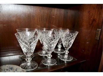 WATERFORD Wine Glasses - Lot Of 6 - GOOD CONDITION!! Item #229 DR