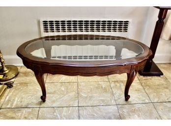 VINTAGE Glass Top Coffee Table - GREAT FOR SMALL SPACES!! Item#129 LVRM