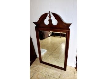 ANTIQUE Wood Wall Mirror - Beveled Glass - GREAT ACCENT TO ANY WALL!! Item#144 LVRM