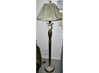 LENOX Vintage Floor Lamp - Brass & Porcelain Accents - WORKS!! Item#151 LVRM