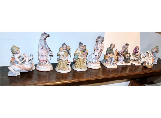 Mixed Lot Of VINTAGE Porcelain Figurines - Mixed Makers - Lot Of 10!! Item#23 LVRM
