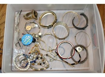 VINTAGE Mixed Lot Of Jewelry - Bracelets, Watches, Pins & MORE! Item#110 LVRM