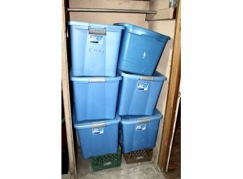 STORAGE CONTAINERS - Assorted Sizes - Lot Of 14 - GREAT FOR STORAGE!! Item#62 BSMT