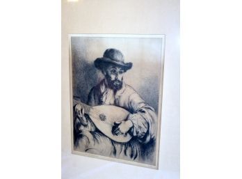 SIGNED ARTHUR WILLIAM HEINTZELMAN Drypoint Etching Artwork - Auction Results - INCREDIBLE DETAIL! Item#34 RM2