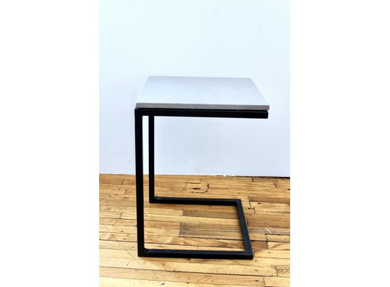 Room & Board Parsons End Table - Modern And Timeless!! - Marbled Top W/ Steel Legs - Retail $439!! Item#17