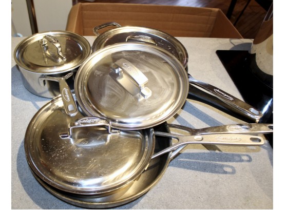 DEMEYERE Mixed Lot Of Pots - Lot Of 5 - Frying Pan, Sauce Pan & MORE!!  - Item#236