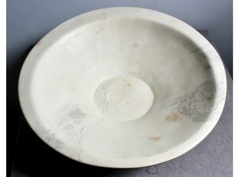 Natural Signed Stone Display Bowl By Achuti - AMAZING CRAFTSMANSHIP!! - Item#136