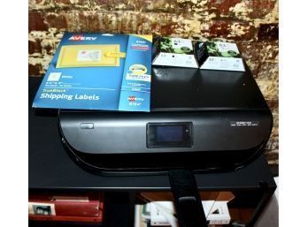 HP ENVY 4520 All In One Printer, AVERY True Block Shipping Labels & 2 INK CARTRIDGES! Item#250