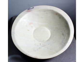 Natural Signed Stone Display Bowl By Achuti - AMAZING CRAFTSMANSHIP!! - Item#137