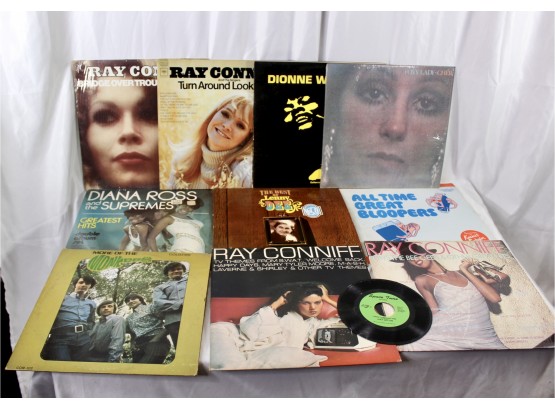 MIXED ALBUMS LOT - CHER - DIANA ROSS & THE SUPREMES - THE MONKEES- RAY CONNIFF AND MORE!! Item#108 LVRM