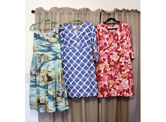 BODEN DRESSES - Lot Of 3 - Made In China - Popular Brand Designed In England - Size 6L!! Item#133 RM2
