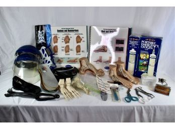 GREAT PODIATRY ESSENTIALS LOT - SOMSO Foot Models, Face Shields, Foot Tools, Sprint & MORE!! Item#168 RM2