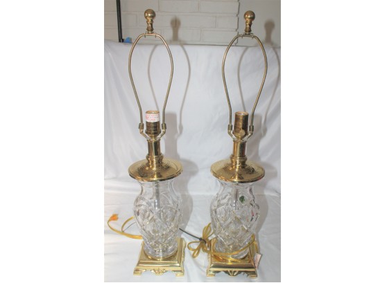 (2) WATERFORD LAMPS - 27' X 6' X 6' - GREAT CONDITION - ITEM#154 LR