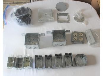 ELECTRICAL BOXES - ELECTRICAL COVERS - ASSORTED BREAKER SWITCHES - ITEM#62 KIT