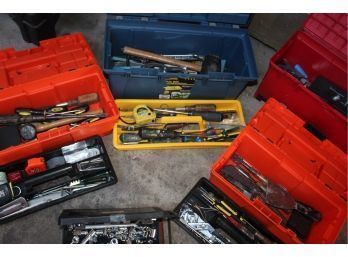 BIG HANDTOOL LOT-SCREWDRIVERS, WRENCHES, TOOLBOXES AND MORE! ITEM#14 GAR