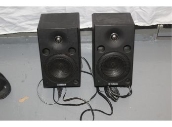 (2) YAMAHA POWERED SPEAKERS - MODEL - MSP5 - GREAT CONDITION - ITEM#22
