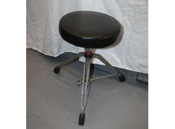 MUSIC STOOL - BLACK - FAUX LEATHER - NO WHEELS - GOOD CONDITION - ITEM#97