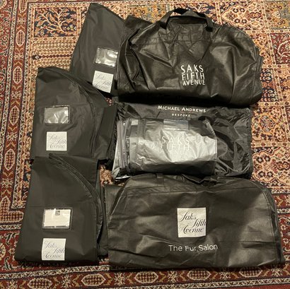 PROTECT YOUR WARDROBE!! AWESOME LOT OF 6 SAKS FIFTH AVE & 1 MICHAEL ...