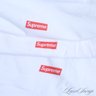 LOT OF 3 MENS SUPREME NEW YORK X HANES WHITE TEE SHIRTS WITH COVETED BOX LOGO XL