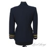 MUSEUM WORTHY! RALPH LAUREN MADE IN USA (!!) ICONIC NAVY BLUE GOLD BUTTON BANDED SLEEVE BLAZER JACKET 6