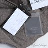 #549 BRAND NEW WITH TAGS LATINI / MARIA VITTORIA FIRENZE BROWN NUBUCK FINISH LEATHER FLANNEL LINED GILET 40