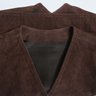 #550 BRAND NEW WITH TAGS LATINI / MARIA VITTORIA FIRENZE BROWN SUEDE PINWHEEL BUTTON GILET VEST 42